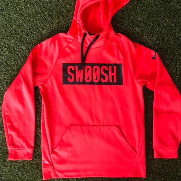 nike swoosh red sweatshirt